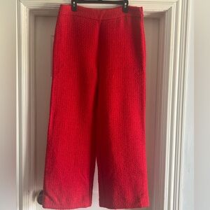 Vici Hot Pink Textured Wide-Leg Pants